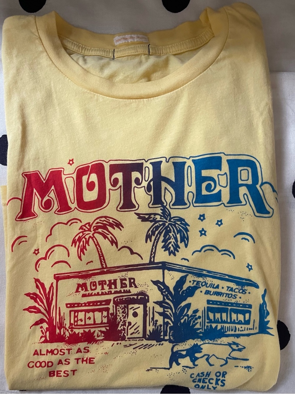 MOTHER Yellow ‘Almost As Good As The Best’ Graphic Tee